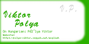 viktor polya business card